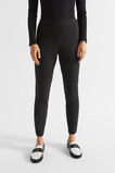 Slim Leg Zip Waist Pant  Black  hi-res