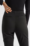 Slim Leg Zip Waist Pant  Black  hi-res
