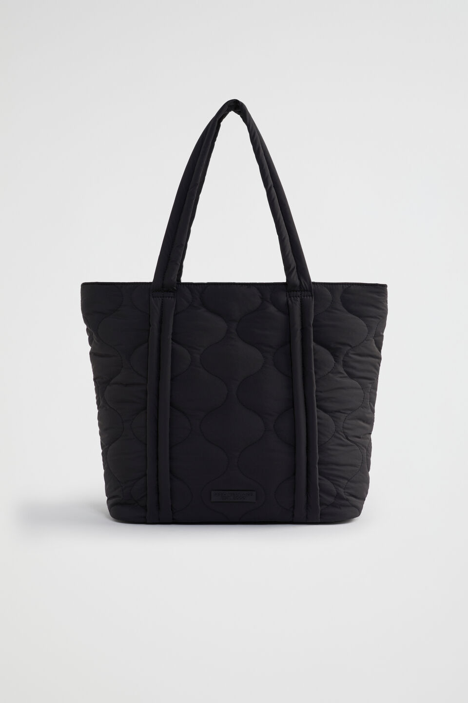 Quilted Tote  Black