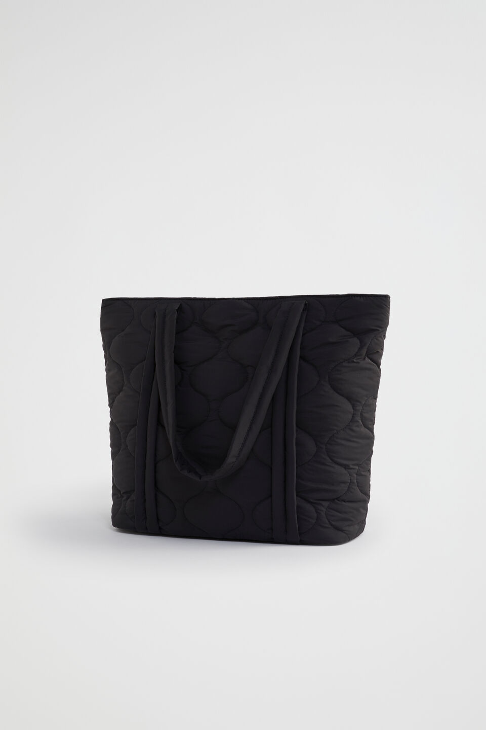 Quilted Tote  Black