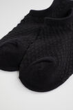 Jacquard Sneaker Sock  Black  hi-res