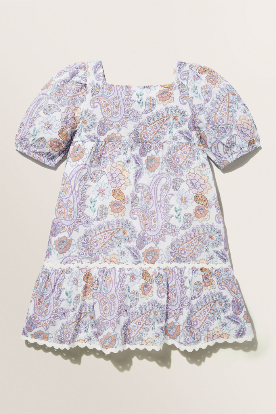 Mini Paisley Dress  Violet
