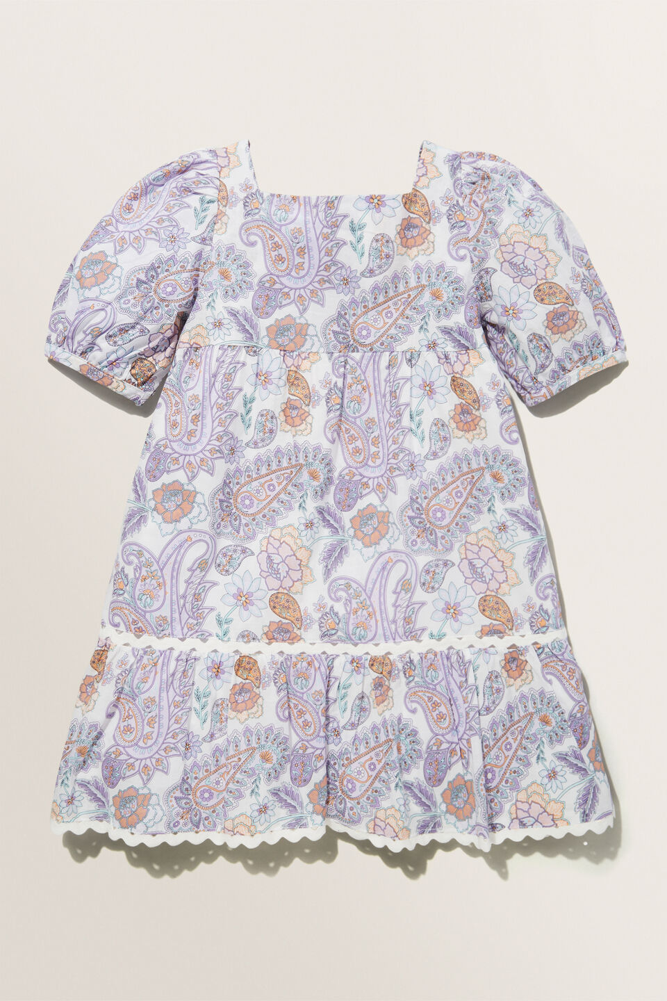 Mini Paisley Dress  Violet