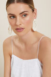 Raffia Circle Earrings  Cloud Cream  hi-res