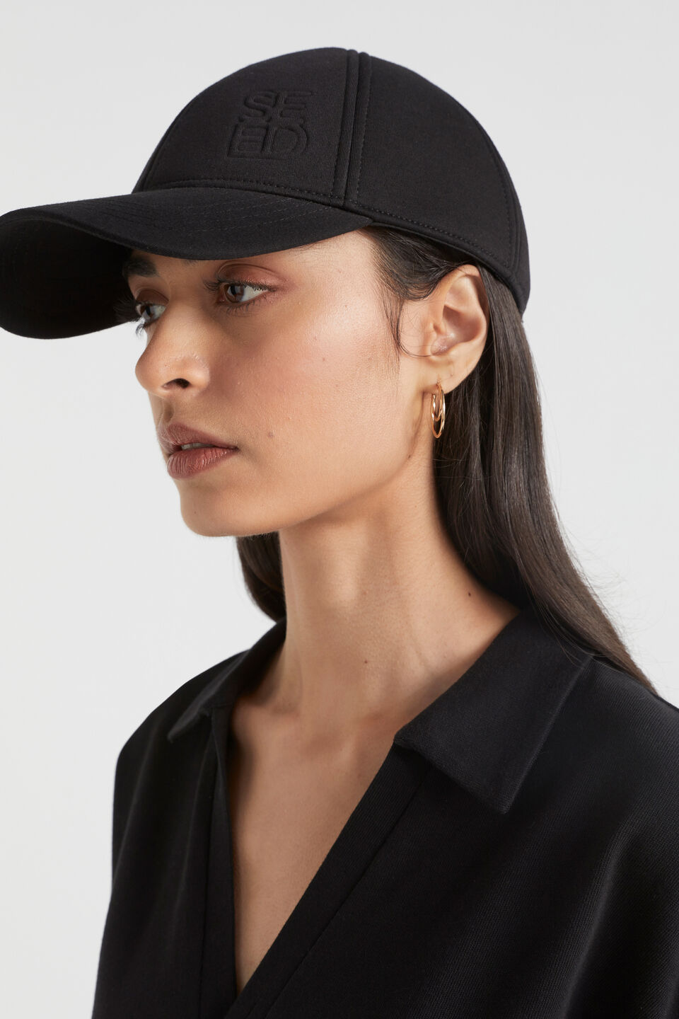 Seed Logo Jersey Cap  Black
