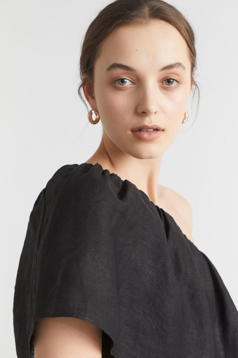 Linen One Shoulder Maxi Dress | Seed Heritage