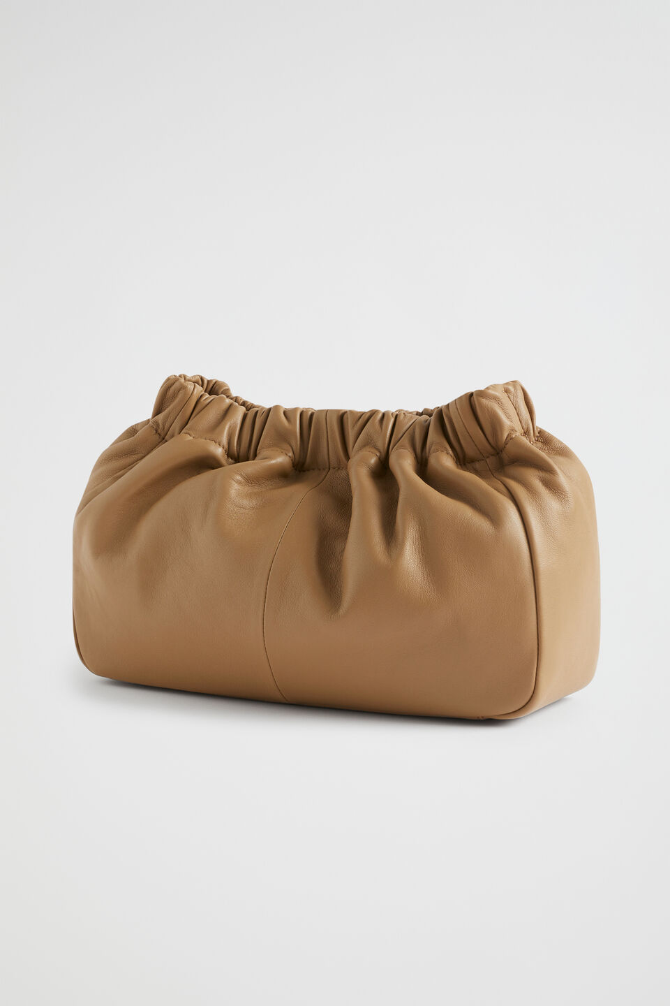 Rouched Leather Clutch | Seed Heritage