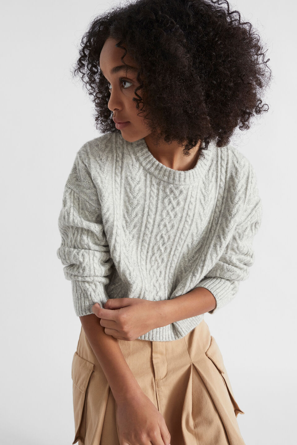 Cable Crop Knit | Seed Heritage