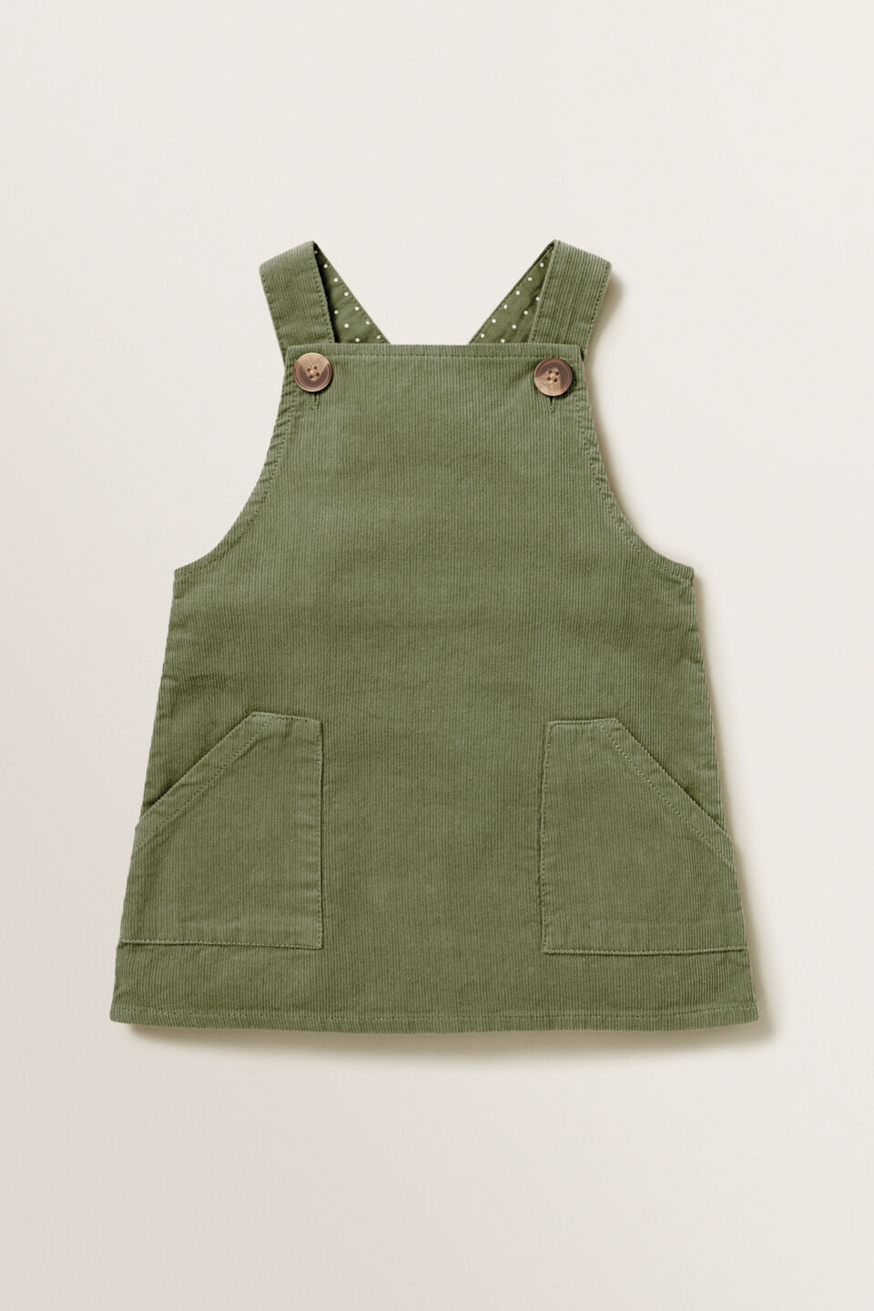 Multi Hearts Cord Pinafore