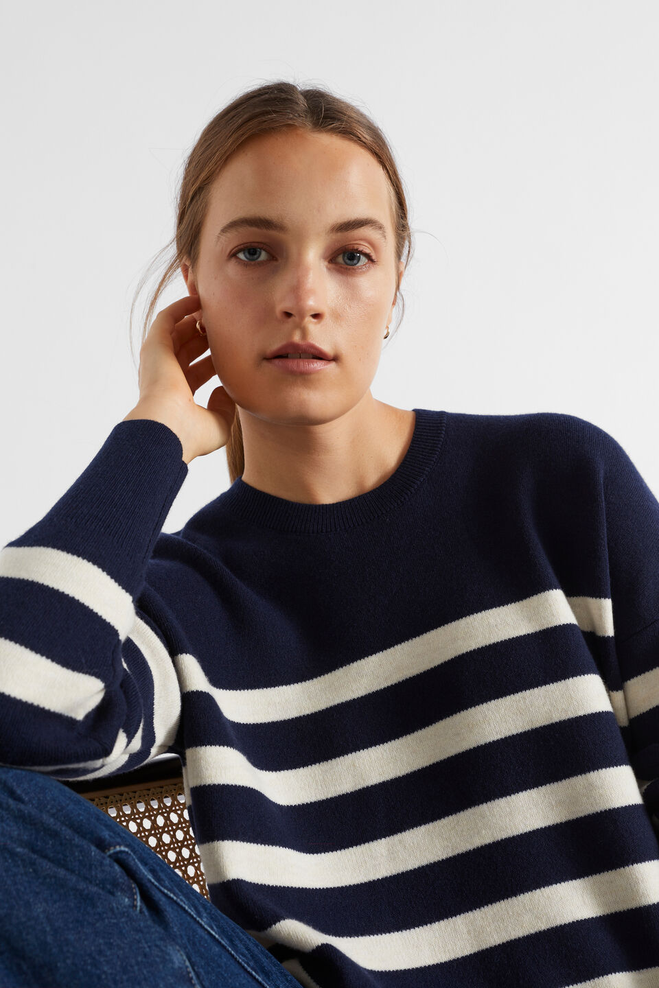 Stripe Double Knit Sweater Seed Heritage