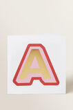 Large Red Letter Card  A  hi-res
