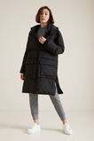 Zipper Puffer Jacket  Black  hi-res