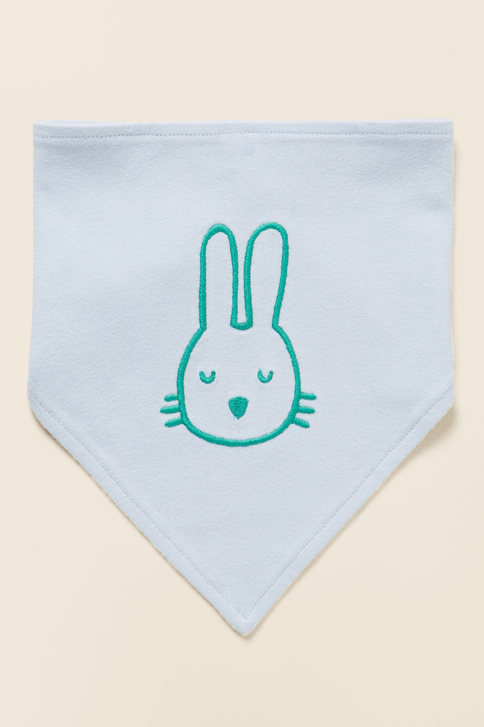 Bunny Bandana Bib  Powder Blue