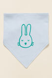 Bunny Bandana Bib  Powder Blue  hi-res