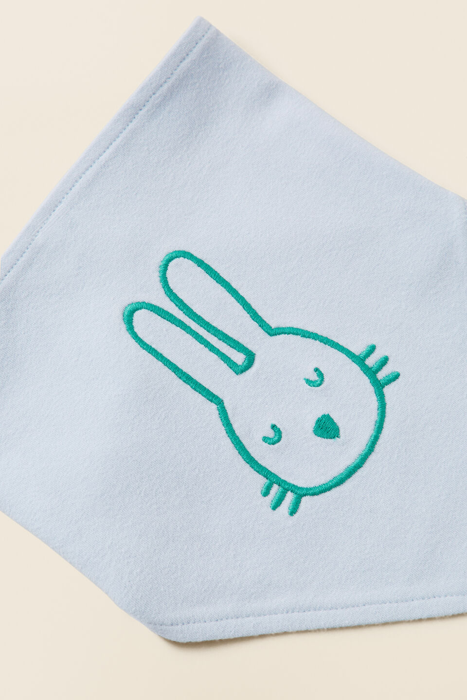 Bunny Bandana Bib  Powder Blue