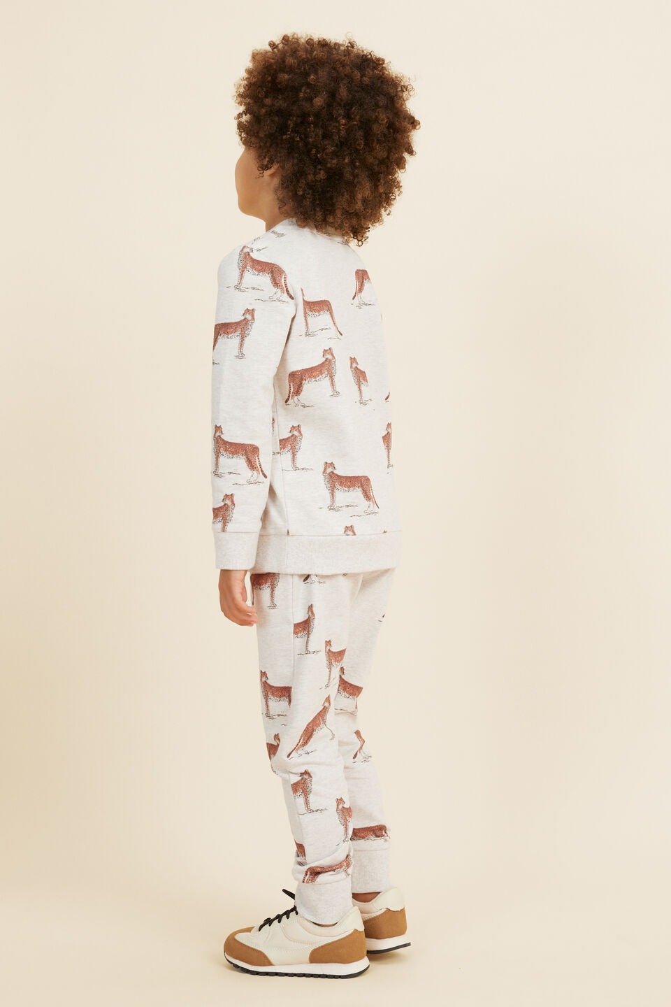 Leopard Trackpant  Frost Marle