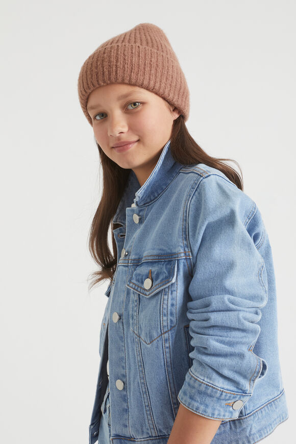 Rib Beanie  Cocoa  hi-res