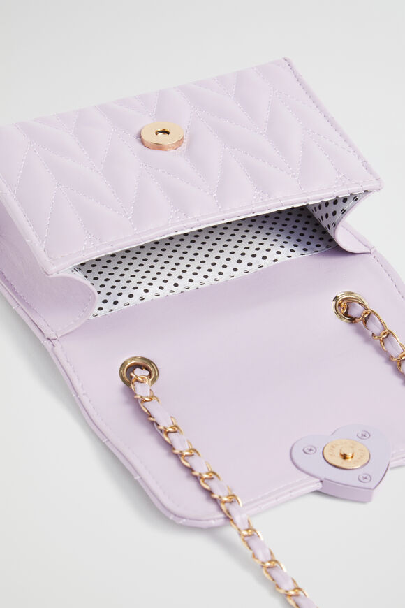 Quilted Cross Body Bag  Orchid  hi-res
