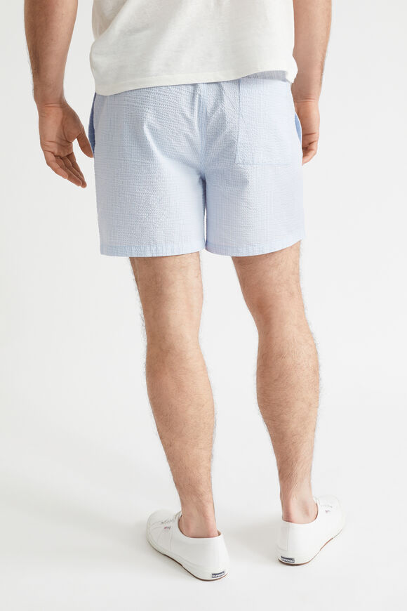 Mens Stripe Short  Powder Blue  hi-res