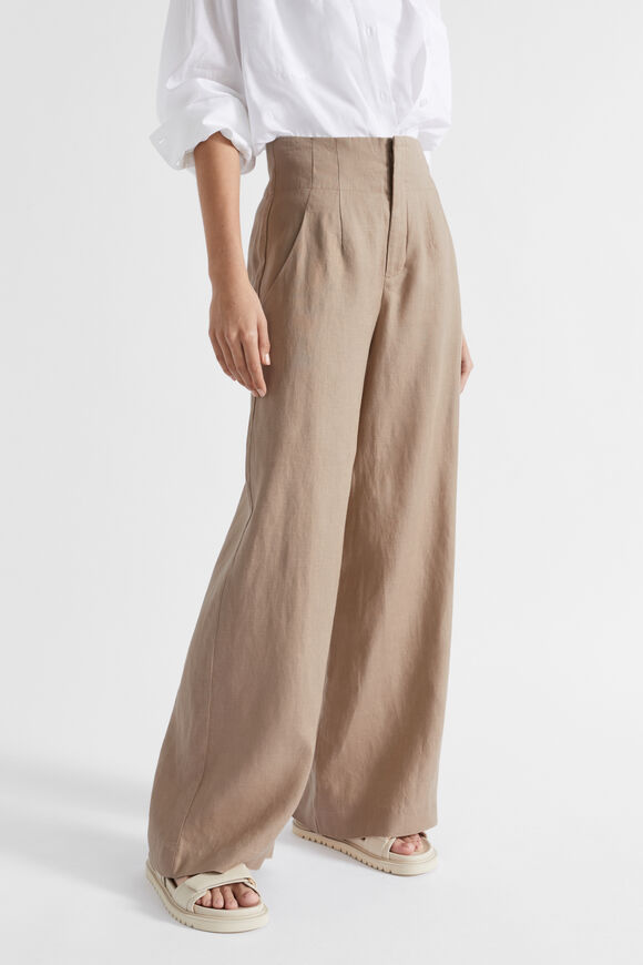 Core Linen Waisted Pant  Cookie  hi-res
