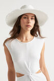 Essential Wide Brim Panama  White  hi-res