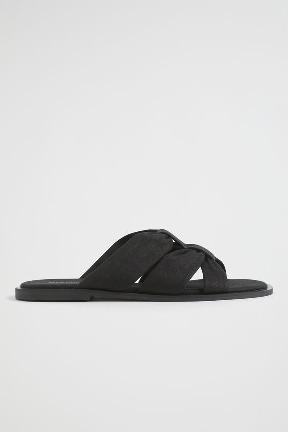 Sophie Textile Slide  Black  hi-res