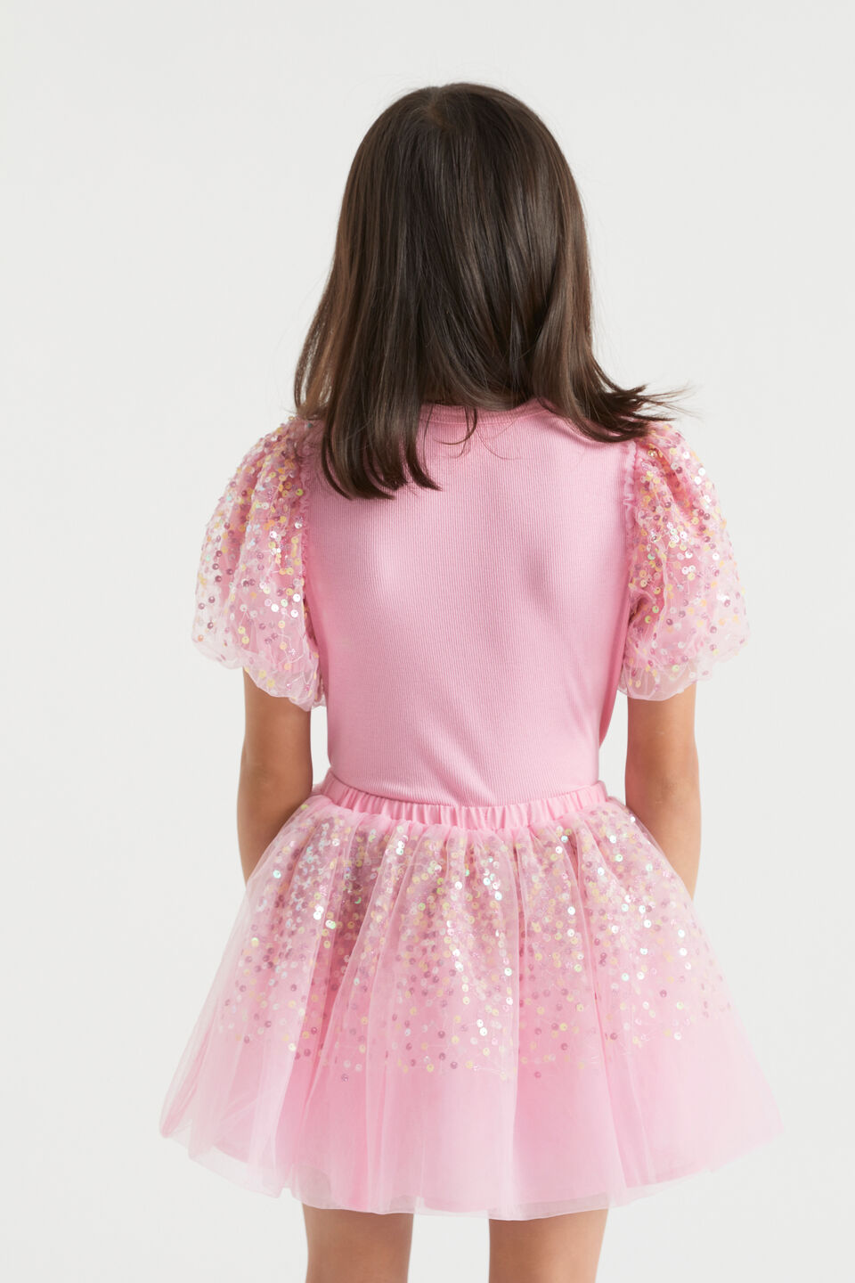 Sequin Tutu Skirt  Sherbet