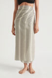Textured Stripe Sarong  Black Stripe  hi-res