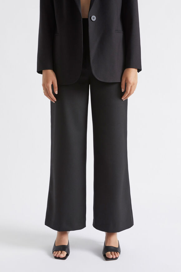 Wool Blend Trouser  Black  hi-res