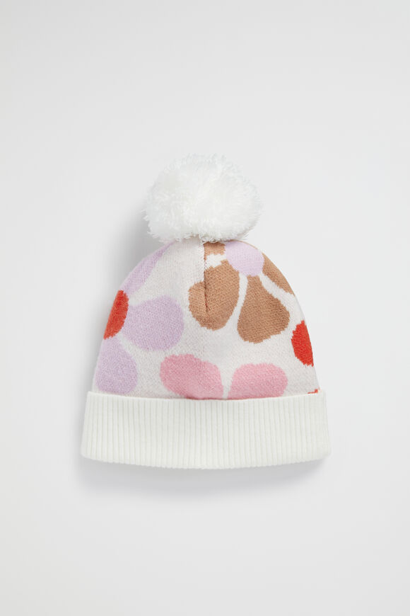 Retro Flower Beanie  Multi  hi-res