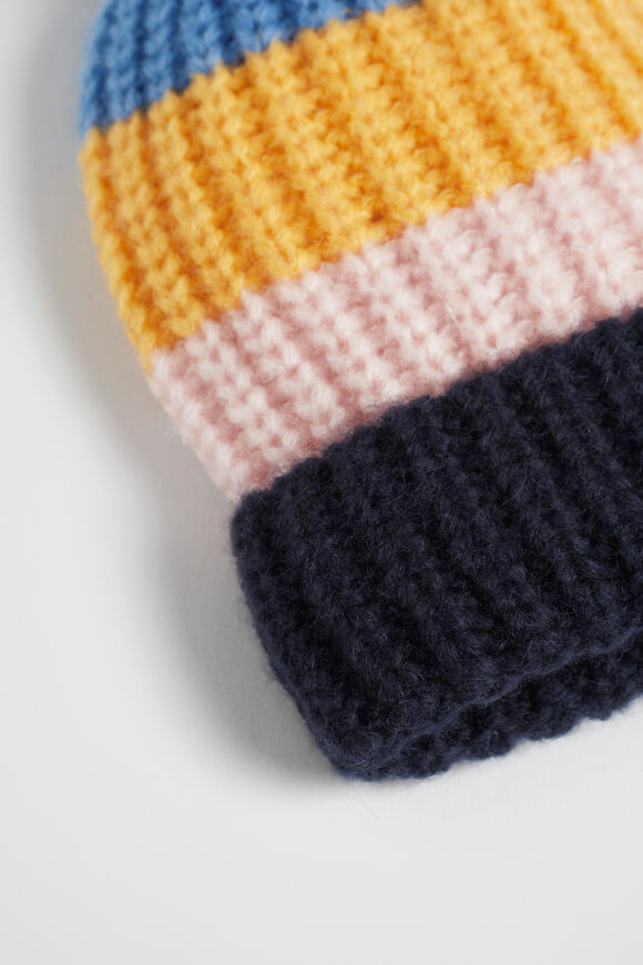 Colour Block Beanie  Multi  hi-res