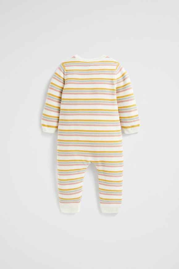 Stripe Knit Jumpsuit  Multi  hi-res