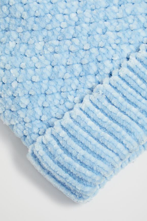 Velvet Chenille Beanie  Pale Blue  hi-res