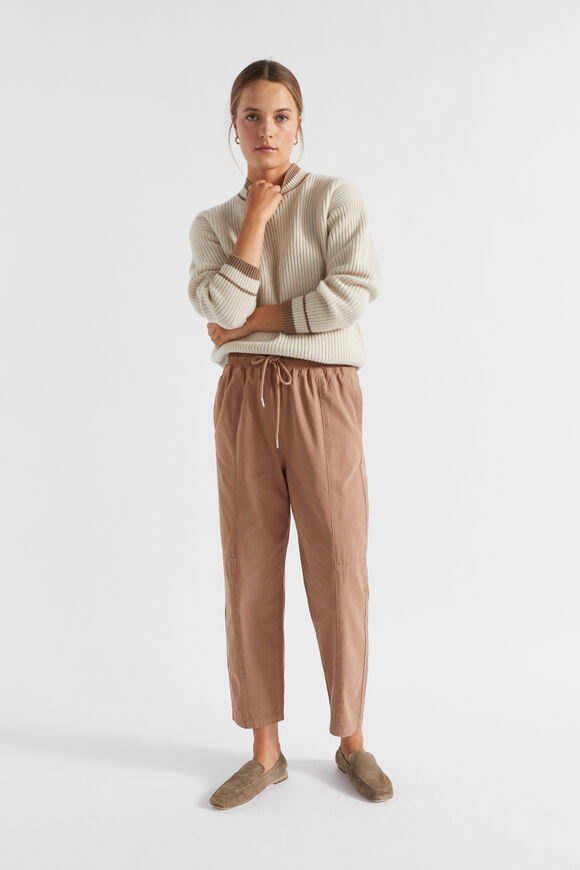 Relaxed Cotton Pant  Macchiato  hi-res