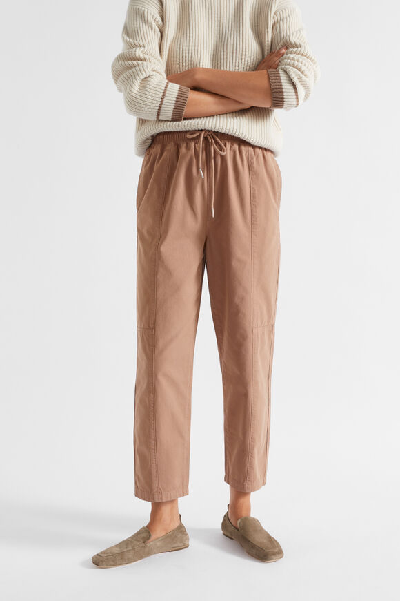 Relaxed Cotton Pant  Macchiato  hi-res