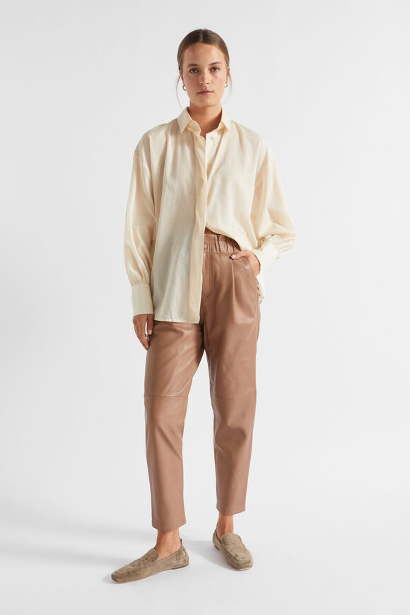 Leather Jogger Pant  Macchiato  hi-res