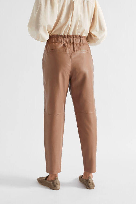 Leather Jogger Pant  Macchiato  hi-res