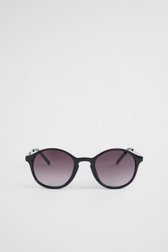 Round Sunglasses  Black  hi-res
