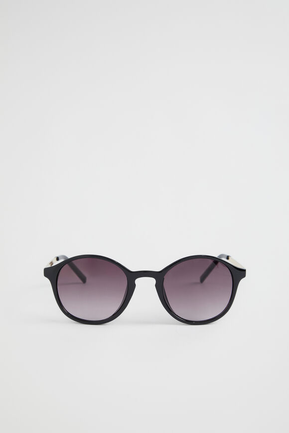 Round Sunglasses  Black  hi-res