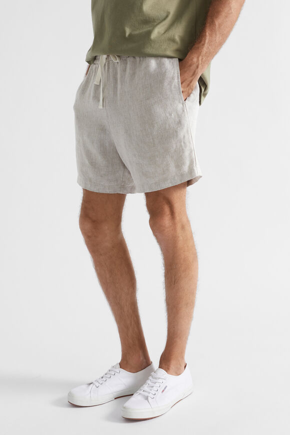 Linen Short  Ecru Crossdye  hi-res