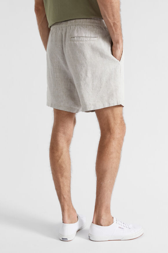 Linen Short  Ecru Crossdye  hi-res