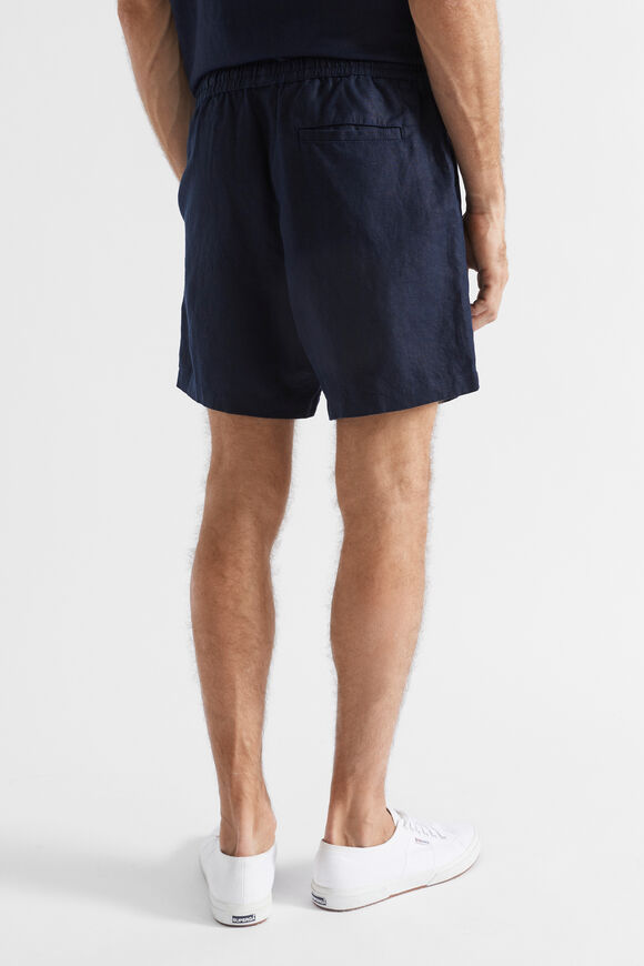 Linen Short  Midnight Blue  hi-res
