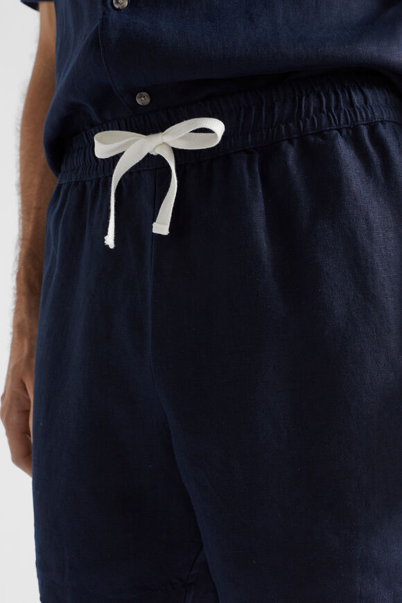 Linen Short  Midnight Blue  hi-res