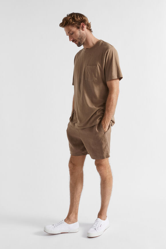 Linen Short  Mocha  hi-res