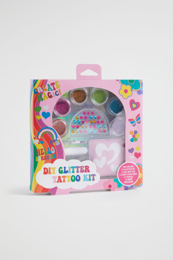 Love Life Diy Glitter Tattoo Set  Multi  hi-res