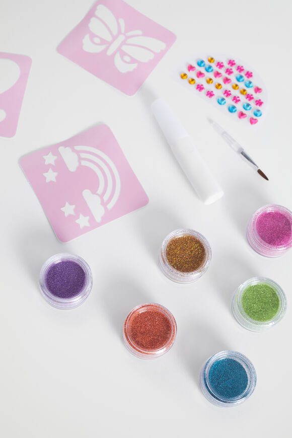 Love Life Diy Glitter Tattoo Set  Multi  hi-res