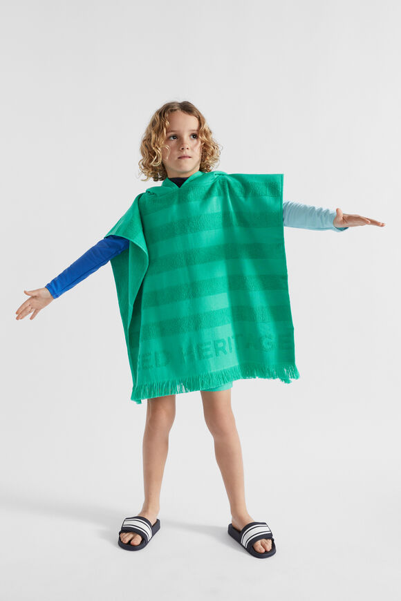 Heritage Terry Poncho  Jade Green  hi-res