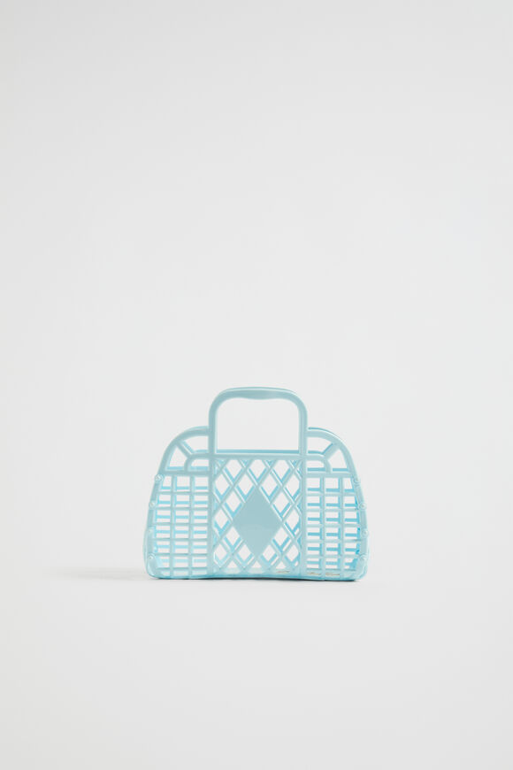 Retro Mini Basket  Blue  hi-res