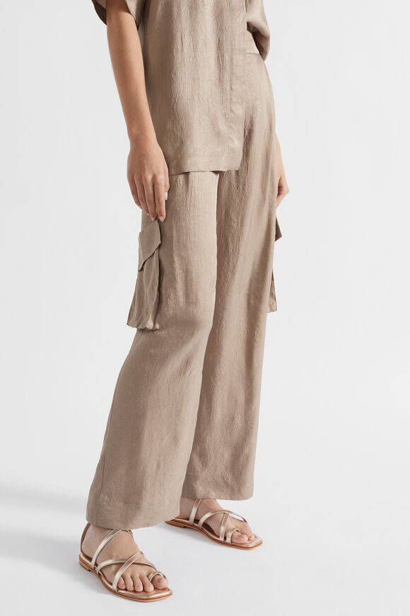 Satin Cargo Pant  Cookie  hi-res