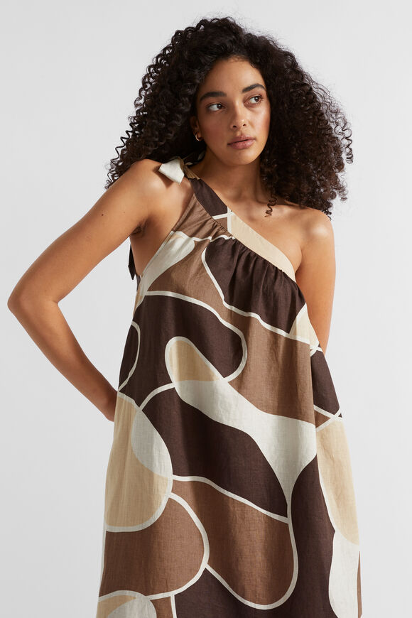 Abstract Maxi Dress  Woodland Abstract  hi-res